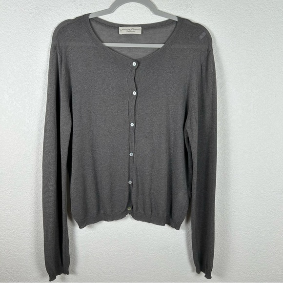 Cristina Gavioli women Sz XL lightweight button front viscose/polyamide cardi - Picture 1 of 8